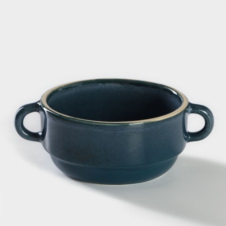 Porcelain broth BLU REATTIVO, 300 ml, D = 11.5 cm, Blue color
