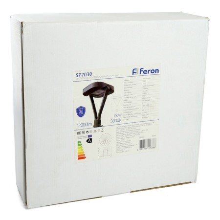 Street Feron SP7030, IP65, 50 W, 301x74x441 mm, black color is black-13