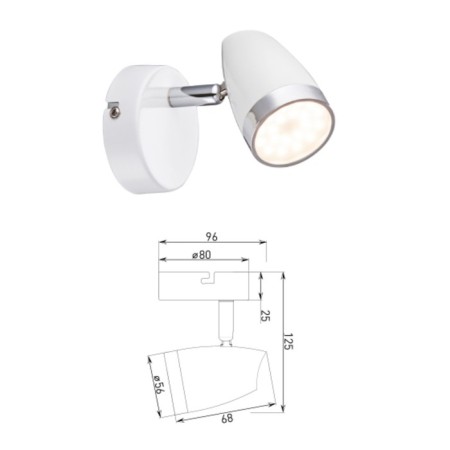 Lamp Kelly 6155-701 LED 1 x 4 W 3200K-3