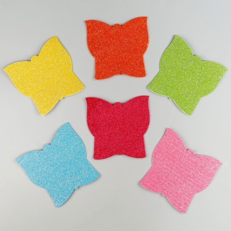 A set of stickers from EVA "Butterflies", 6 pcs., Mix color-2