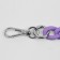 A chain for a bag, with carbines, plastic, 23 × 17 mm, 30 cm, lilac/silver color