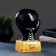 Piggy bank "Boxing glove" black with gold, 12x14x24.5cm