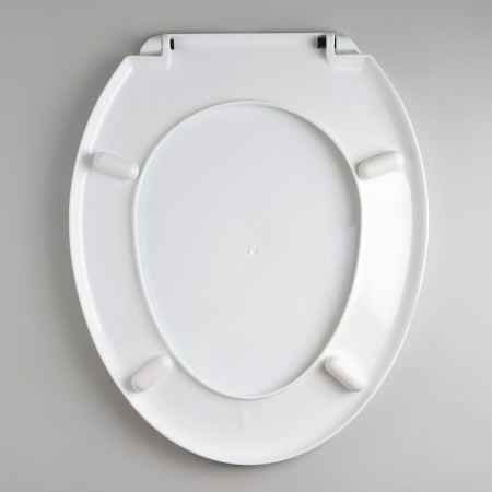 The toilet seat with the Rossplast lid "Decor. Apple ", 44.5 × 37 cm, white color-2
