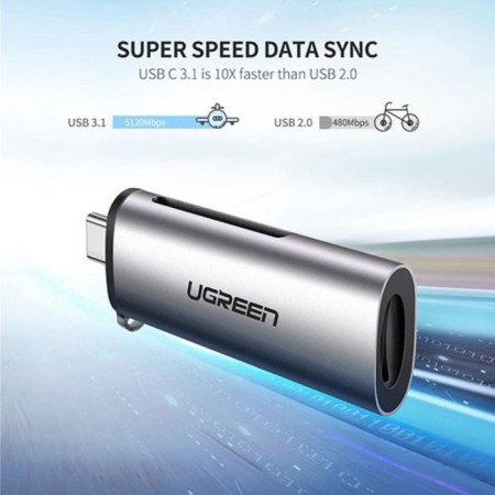 Cartridder UGREEN USB-C 3.1 for TF / SD memory cards (50704)-3