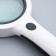 Magnifier 5x, d = 8cm, with backlight, white
