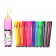 Flomasters 24 colors in a plastic tube with a pen, pink, ventilated cap