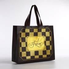 Bag without fasteners, brown color