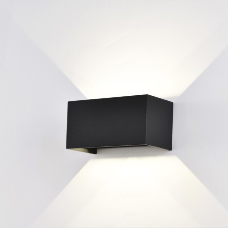 Street lamp Mantra Davos, Led, 2200lm, 3000k, 200x100x100 mm, matte black color