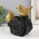 Polystone souvenir "Two golden birds on a log" 18x9x17 cm