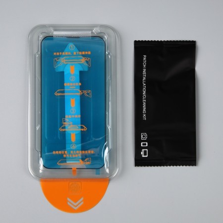 Protective glass for the iPhone 13 mini, with a frame for installation, full glue, 9h, 0.33 mm-1