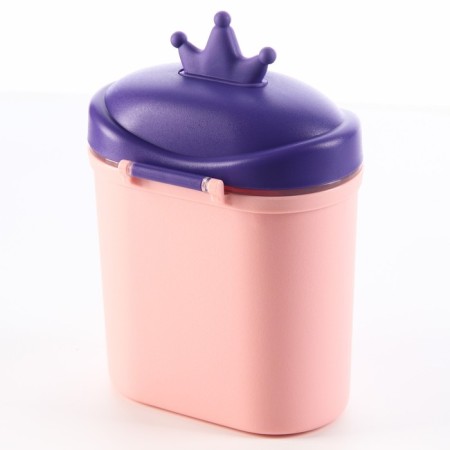 Container for storage of baby food "Crown", 800 ml., Large, pink color-2