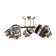 Rhine chandelier 5he27 40w Black 60x60x27 cm Bayerlux