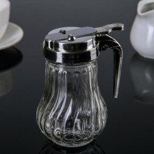 Glass sugar tower with a wave of 