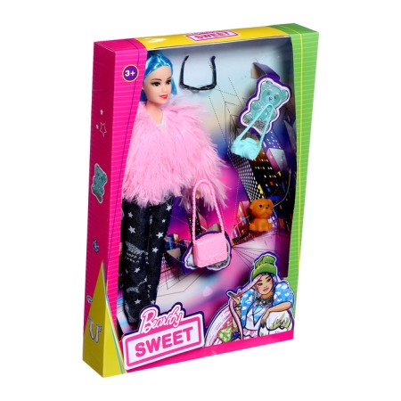 Carbonnic “stylish little thing” doll with a pet and accessories, mix-13
