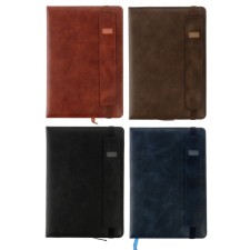 Deliciper of Leduced A5, 116 sheets in a cage, elastic band, leatherette cover, mix