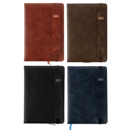 Deliciper of Leduced A5, 116 sheets in a cage, elastic band, leatherette cover, mix