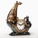 Alarm clock "Ship", discrete move, 1AA, 18 x 24.5 x 6.8 cm, silver