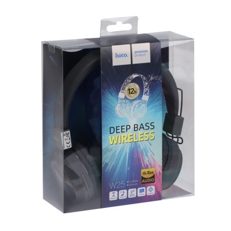 Hoco W25 headphones, wireless, invoices, BT5.0, 300 mAh, microphone, gray-2