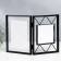 Photo frame Metal in 2 photos 10x10, 10x15 cm "Loft. Triangles" black 20x30.5 cm