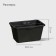 Building pelvis, 40 l, rectangular, plastic