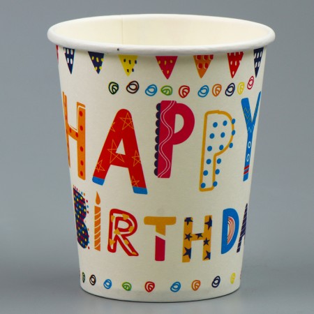 Paper glasses "Happy birthday", 6 pcs.-1