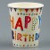 Paper glasses "Happy birthday", 6 pcs.