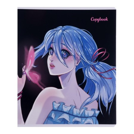 Notebook 48 sheets, in a cage, "anime", cover coated cardboard, twin-lame, Uf-psy 5v mix-2