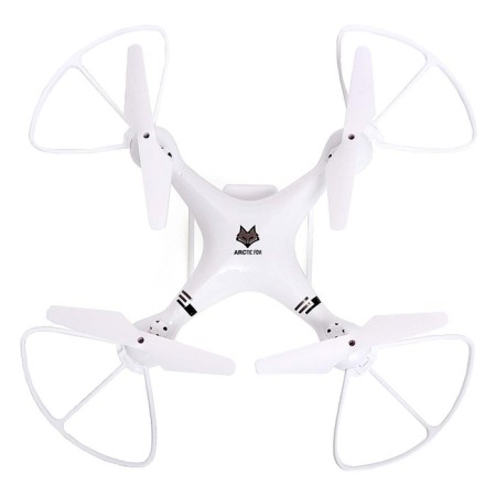 White Drone quadrocopter, white color-3