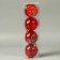 Set of balls plastic D-5.5 cm, 4 pcs "New Year's Fun" rhombus flower, red