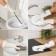 Raccoon household gloves with brushes and lining, PVC, 100 g, size L, white color
