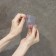 Double hook self -adhesive for rods, transparent base, 14x6 cm, 2 pcs