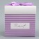 Gift folding box, packaging, "Present", 15 x 15 x 15 cm