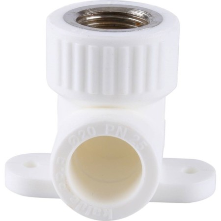 Kalde square, polypropylene, d = 20 mm x 1/2 ", internal thread, with mount-1