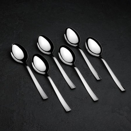Tablespoon “Trilate”, h = 19.7 cm, thickness 2 mm, silver color-1