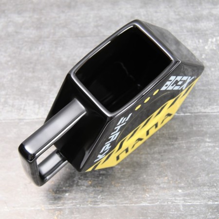 Ceramic mug "Dad is cooler of all", 550 ml, black color-4