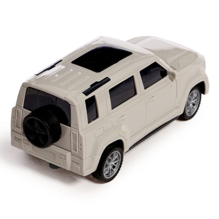 Radio -controlled jeep "Cruiser", works from batteries, beige color-2