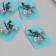 Acryl's work decor "Bird and pink flowers" 0.2x2.4x3.9 cm