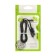 Type -C cable - usb, 2.4 a, 1 m, charging + data transfer, flat, package, black