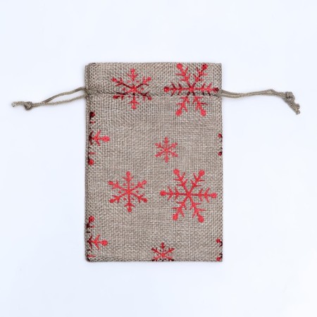 Gift bag from the canvases "Snowflakes", 10 x 14 cm-1