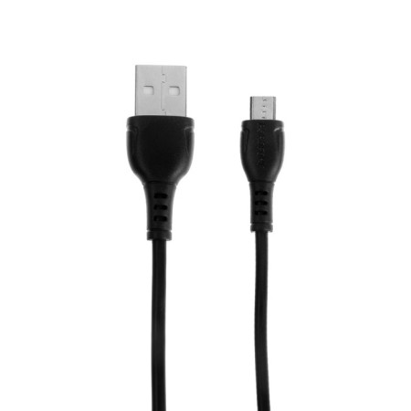 Cable Borofone BX51, microUSB - USB, 2.4 A, 1 m, PVC braid, black-1