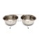A set of 2 bowls on a stand, 2 x 2.5 liters