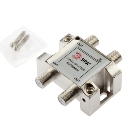 Divider TV era 3 branches for F connector 5-2500 MHz
