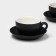 Keramic Tea Magistro Matt Black, 4 items: a cup 210 ml, 2 pcs, a saucer d = 14 cm, 2 pcs