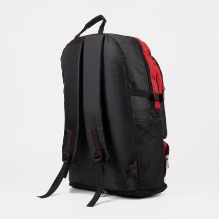 Tourist backpack on lightning, red color-1