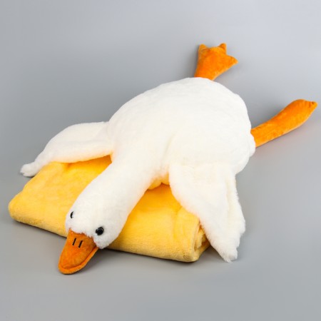 Soft toy "Goose" with a blanket, 90 cm-2