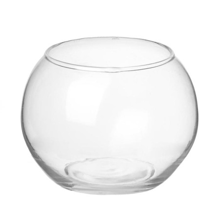 Glass Glass for 1 candle "Ball" transparent 7x9x9 cm-3