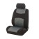 Autoshekhli universal Nova Bright, black with gray inserts, jacquard, 11 items
