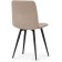 Stool on a metal frame chilli to metal/velor, black/beige 44x50x85 cm