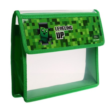 A5 notebook folder (230 x 190 x 50 mm), with Velcro valve, plastic/textiles, calligrata-2