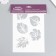 Plastic stencil "leaves" 16x24 cm